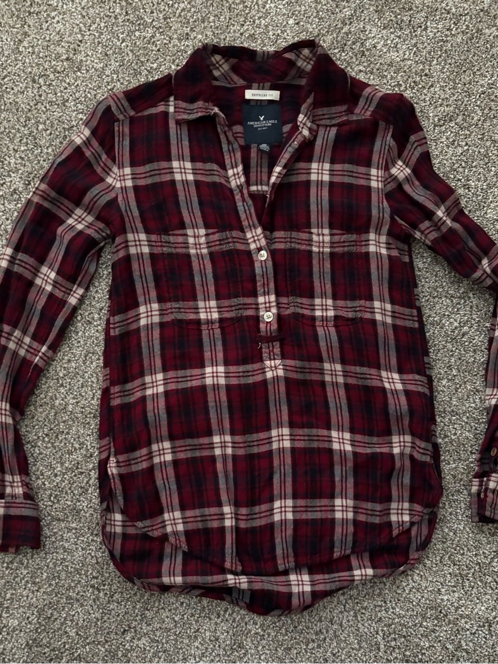 Lot of 15 American Eagle Outfitters Flannels Plaid Button-Down Shirts - Picture 4 of 16
